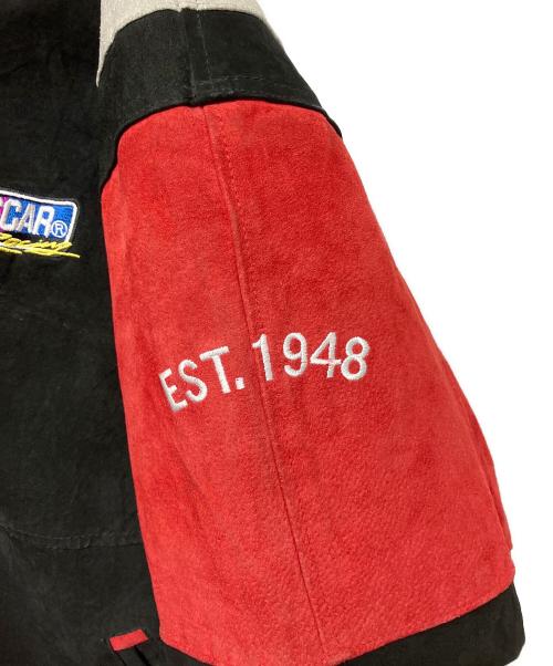NASCAR（ナスカー）NASCAR (ナスカー) ジャケット ブラック×レッド サイズ:XLの古着・服飾アイテム