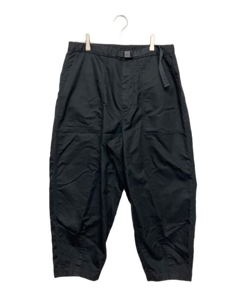 THE NORTHFACE PURPLELABEL（ザ・ノースフェイス パープルレーベル）THE NORTHFACE PURPLELABEL (ザ・ノースフェイス パープルレーベル) COOLMAX Chino Wide Cropped Pants ブラック サイズ:81cm (W32)の古着・服飾アイテム