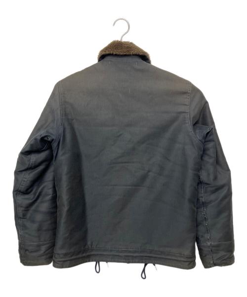 THE REAL McCOY'S（ザ・リアルマッコイズ）THE REAL McCOY'S (ザ・リアルマッコイズ) NXss 11235　デッキジャケット ブラック サイズ:38の古着・服飾アイテム
