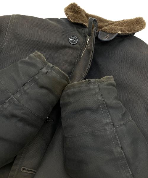 THE REAL McCOY'S（ザ・リアルマッコイズ）THE REAL McCOY'S (ザ・リアルマッコイズ) NXss 11235　デッキジャケット ブラック サイズ:38の古着・服飾アイテム