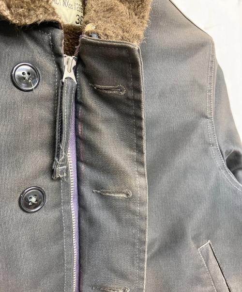 THE REAL McCOY'S（ザ・リアルマッコイズ）THE REAL McCOY'S (ザ・リアルマッコイズ) NXss 11235　デッキジャケット ブラック サイズ:38の古着・服飾アイテム