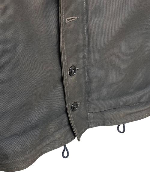 THE REAL McCOY'S（ザ・リアルマッコイズ）THE REAL McCOY'S (ザ・リアルマッコイズ) NXss 11235　デッキジャケット ブラック サイズ:38の古着・服飾アイテム