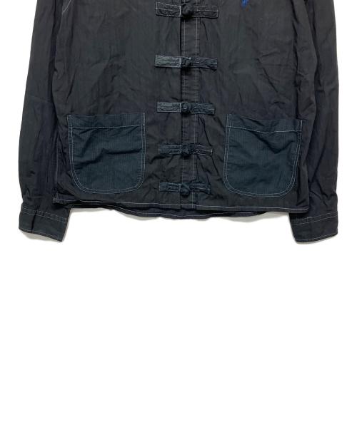 POLO RALPH LAUREN（ポロ・ラルフローレン）POLO RALPH LAUREN (ポロ・ラルフローレン) 長袖チャイナシャツ ブラック サイズ: XLの古着・服飾アイテム