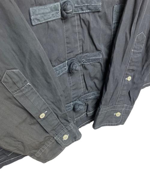 POLO RALPH LAUREN（ポロ・ラルフローレン）POLO RALPH LAUREN (ポロ・ラルフローレン) 長袖チャイナシャツ ブラック サイズ: XLの古着・服飾アイテム