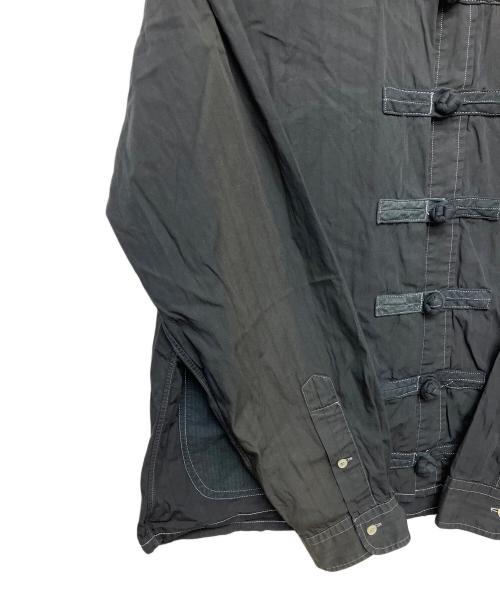 POLO RALPH LAUREN（ポロ・ラルフローレン）POLO RALPH LAUREN (ポロ・ラルフローレン) 長袖チャイナシャツ ブラック サイズ: XLの古着・服飾アイテム