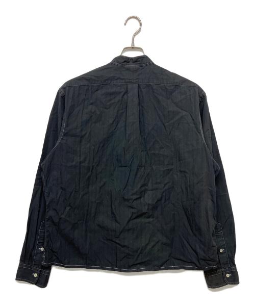 POLO RALPH LAUREN（ポロ・ラルフローレン）POLO RALPH LAUREN (ポロ・ラルフローレン) 長袖チャイナシャツ ブラック サイズ: XLの古着・服飾アイテム
