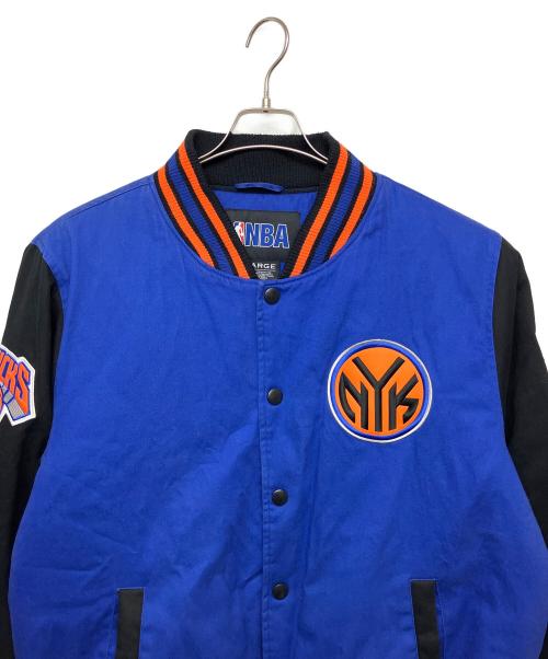 NBA（エヌビーエー）NBA (エヌビーエー) ブルゾン ブルー×ブラック サイズ:Lの古着・服飾アイテム