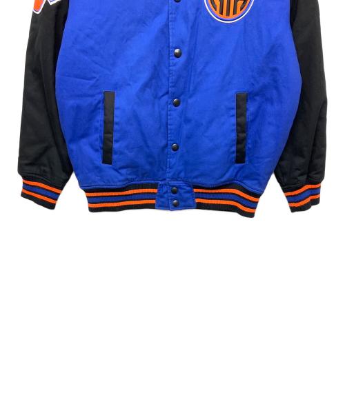 NBA（エヌビーエー）NBA (エヌビーエー) ブルゾン ブルー×ブラック サイズ:Lの古着・服飾アイテム