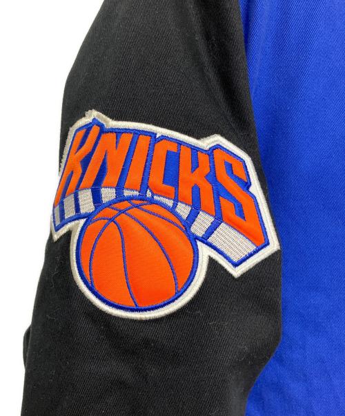 NBA（エヌビーエー）NBA (エヌビーエー) ブルゾン ブルー×ブラック サイズ:Lの古着・服飾アイテム
