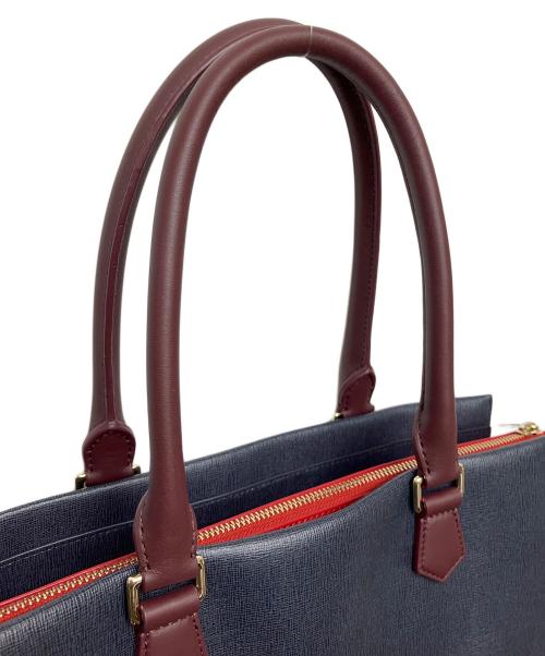 PAUL SMITH（ポールスミス）Paul Smith (ポールスミス) PWR612　トートバッグ レッド×ネイビーの古着・服飾アイテム