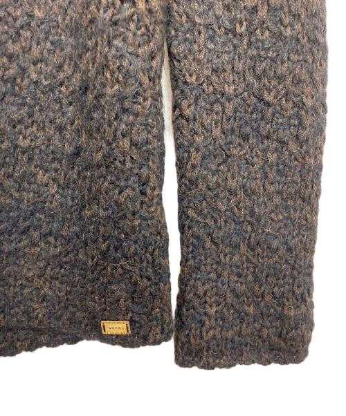 GUCCI（グッチ）GUCCI (グッチ) 厚手カーディガン ブラウン サイズ:XSの古着・服飾アイテム
