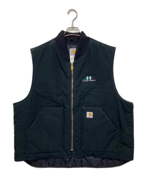 CarHartt（カーハート）CarHartt (カーハート) ダックベスト ブラック サイズ:2XLの古着・服飾アイテム
