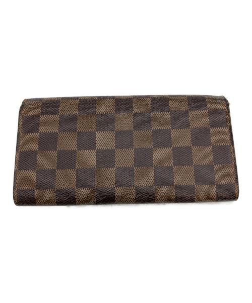 LOUIS VUITTON（ルイ ヴィトン）LOUIS VUITTON (ルイ ヴィトン) ダミエ　ポルトフォイユ・サラ　長財布 ブラウンの古着・服飾アイテム