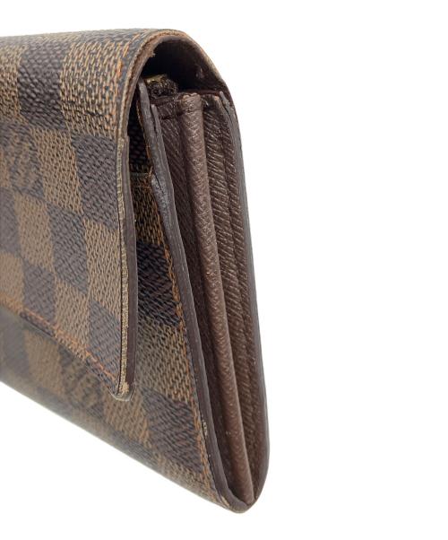 LOUIS VUITTON（ルイ ヴィトン）LOUIS VUITTON (ルイ ヴィトン) ダミエ　ポルトフォイユ・サラ　長財布 ブラウンの古着・服飾アイテム