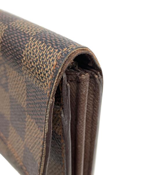 LOUIS VUITTON（ルイ ヴィトン）LOUIS VUITTON (ルイ ヴィトン) ダミエ　ポルトフォイユ・サラ　長財布 ブラウンの古着・服飾アイテム