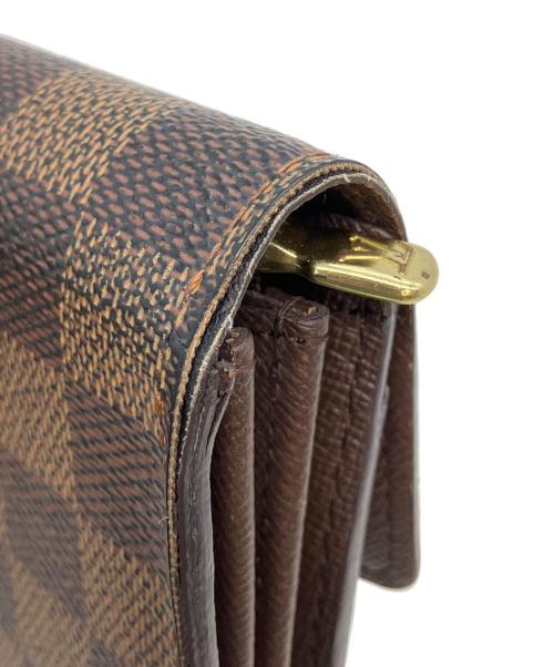 LOUIS VUITTON（ルイ ヴィトン）LOUIS VUITTON (ルイ ヴィトン) ダミエ　ポルトフォイユ・サラ　長財布 ブラウンの古着・服飾アイテム