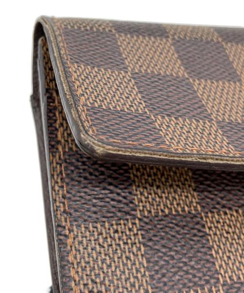 LOUIS VUITTON（ルイ ヴィトン）LOUIS VUITTON (ルイ ヴィトン) ダミエ　ポルトフォイユ・サラ　長財布 ブラウンの古着・服飾アイテム