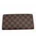 LOUIS VUITTON (ルイ ヴィトン) ダミエ　ポルトフォイユ・サラ　長財布 ブラウン：15000円