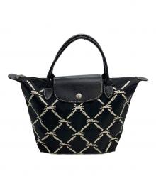 LONGCHAMP（ロンシャン）の古着「ハンドバッグ」｜ブラック