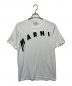 MARNIマルニ）の古着「HUMU0200AP　21SS　アーチロゴTシャツ」｜ホワイト