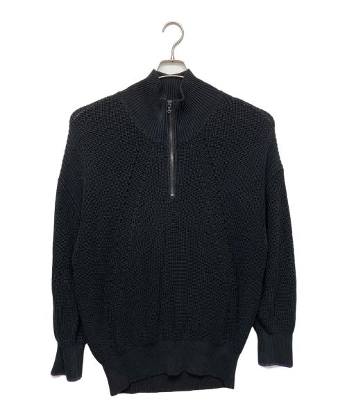 SHAREEF（シャリーフ）SHAREEF (シャリーフ) 22714706　STUDIOUS別注　ハーフジップニット ブラック サイズ:1の古着・服飾アイテム