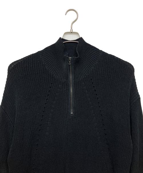 SHAREEF（シャリーフ）SHAREEF (シャリーフ) 22714706　STUDIOUS別注　ハーフジップニット ブラック サイズ:1の古着・服飾アイテム