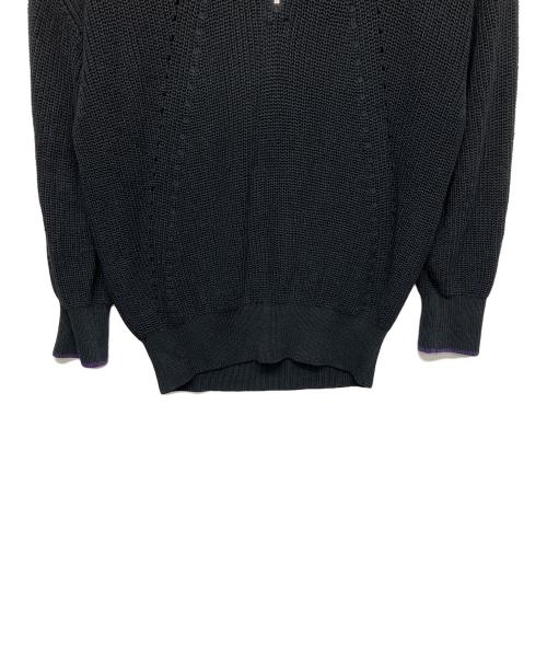 SHAREEF（シャリーフ）SHAREEF (シャリーフ) 22714706　STUDIOUS別注　ハーフジップニット ブラック サイズ:1の古着・服飾アイテム