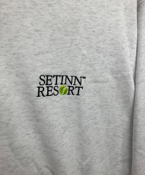 SETINN（セットイン）Setinn (セットイン) 25S015　ハーフジップスウェット ホワイト サイズ:XL 未使用品の古着・服飾アイテム