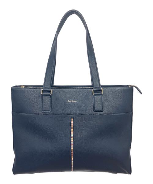 PAUL SMITH（ポールスミス）Paul Smith (ポールスミス) PSN571　トートバッグ ネイビーの古着・服飾アイテム
