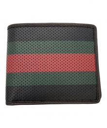 GUCCI（グッチ）の古着「2つ折り財布」｜ブラック