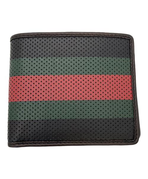 GUCCI（グッチ）GUCCI (グッチ) 2つ折り財布 ブラックの古着・服飾アイテム