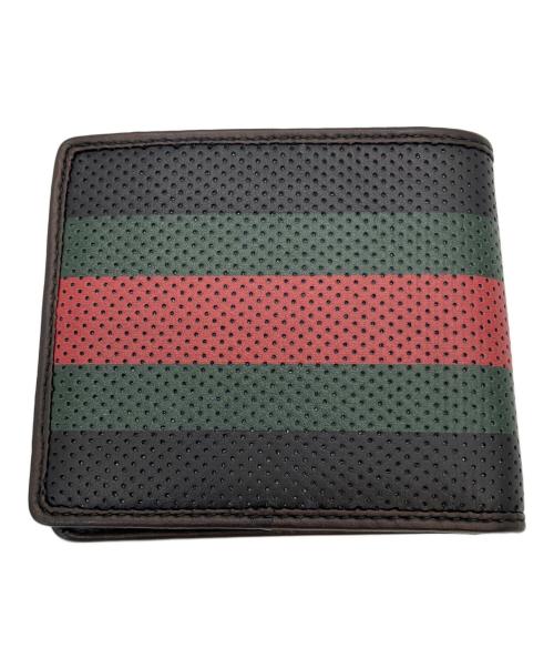 GUCCI（グッチ）GUCCI (グッチ) 2つ折り財布 ブラックの古着・服飾アイテム