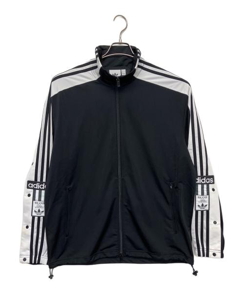 adidas（アディダス）adidas (アディダス) JN0810　メガブレイクジャケット ブラック×ホワイト サイズ:Mの古着・服飾アイテム