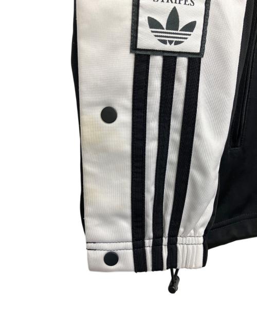 adidas（アディダス）adidas (アディダス) JN0810　メガブレイクジャケット ブラック×ホワイト サイズ:Mの古着・服飾アイテム
