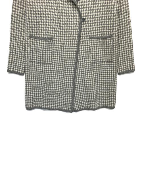 Bjork（ビョーク）BJORK (ビョーク) カシミヤコート ホワイト×グレー サイズ:３ 未使用品の古着・服飾アイテム
