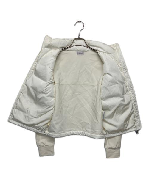 MONCLER（モンクレール）MONCLER (モンクレール) FELPA APERTA CON ZIP　切り替えダウンジャケット ホワイト サイズ:XSの古着・服飾アイテム