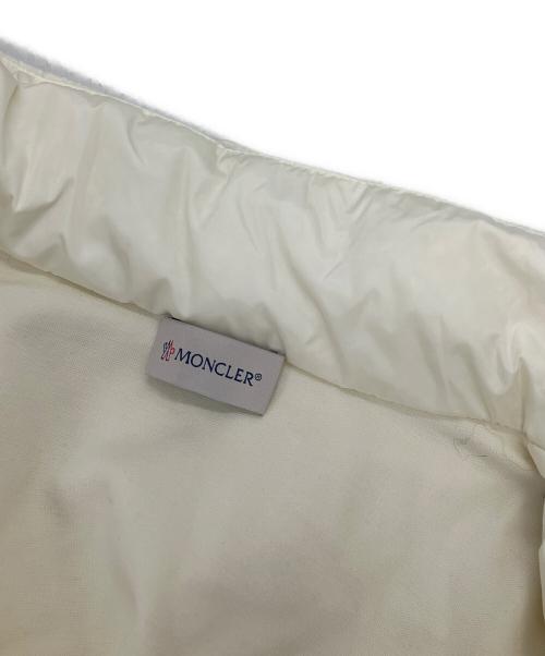 MONCLER（モンクレール）MONCLER (モンクレール) FELPA APERTA CON ZIP　切り替えダウンジャケット ホワイト サイズ:XSの古着・服飾アイテム