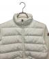 MONCLER (モンクレール) FELPA APERTA CON ZIP　切り替えダウンジャケット ホワイト サイズ:XS：55000円
