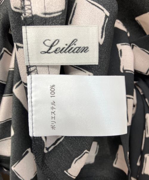 Leilian（レリアン）LEILIAN (レリアン) 0503133-72-A　長袖ブラウス ブラック×ピンク サイズ:M 未使用品の古着・服飾アイテム