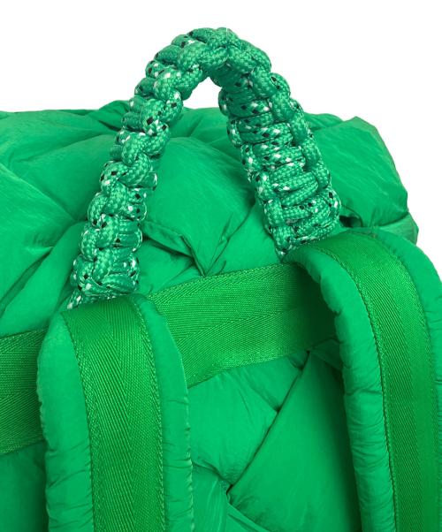BOTTEGA VENETA（ボッテガベネタ）BOTTEGA VENETA (ボッテガベネタ) パテッドバックパック グリーンの古着・服飾アイテム