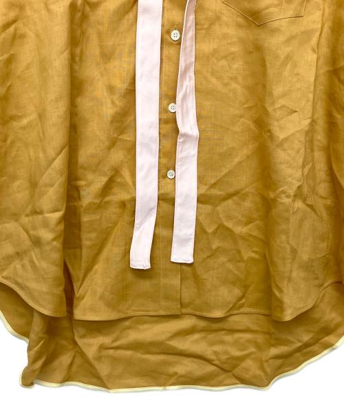 MARNI（マルニ）MARNI (マルニ) タイネック付シャツ ブラウン サイズ:38の古着・服飾アイテム