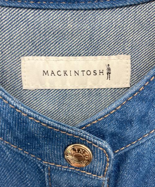 MACKINTOSH（マッキントッシュ）MACKINTOSH (マッキントッシュ) L261ND1015SHALV　THORNHILL　ノーカラーデニムシャツ ネイビー サイズ:M (US 6) 未使用品の古着・服飾アイテム