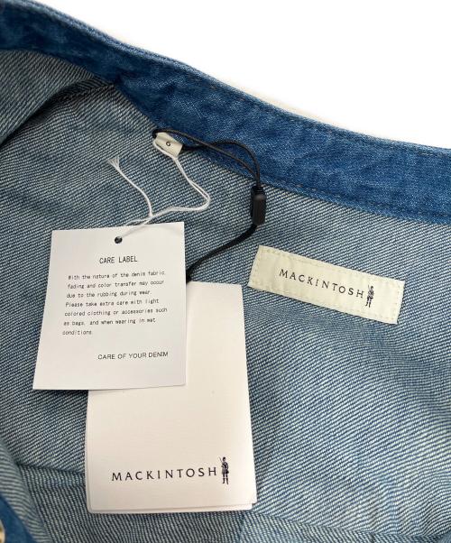 MACKINTOSH（マッキントッシュ）MACKINTOSH (マッキントッシュ) L261ND1015SHALV　THORNHILL　ノーカラーデニムシャツ ネイビー サイズ:M (US 6) 未使用品の古着・服飾アイテム