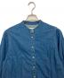 MACKINTOSH (マッキントッシュ) L261ND1015SHALV　THORNHILL　ノーカラーデニムシャツ ネイビー サイズ:M (US 6) 未使用品：22000円
