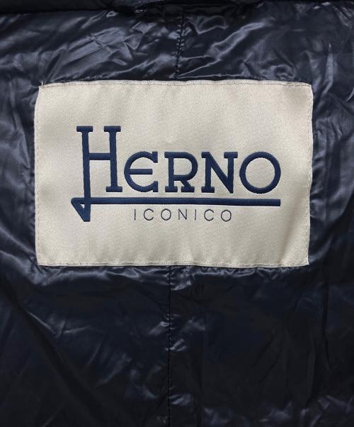 HERNO（ヘルノ）HERNO (ヘルノ) PI0329　ロングダウンベスト ブラック サイズ:46の古着・服飾アイテム