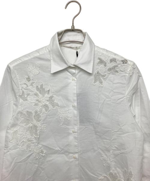 ermanno scervino（エルマノシェルビーノ）ERMANNO SCERVINO (エルマノシェルビーノ) EW9856110 長袖シャツ ホワイト サイズ:L 未使用品の古着・服飾アイテム