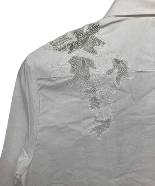 ermanno scervino（エルマノシェルビーノ）ERMANNO SCERVINO (エルマノシェルビーノ) EW9856110 長袖シャツ ホワイト サイズ:L 未使用品の古着・服飾アイテム
