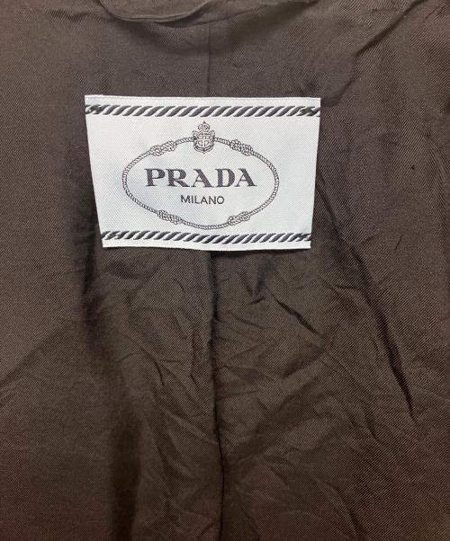 PRADA（プラダ）PRADA (プラダ) シングルジャケット グレー×ブラック サイズ:42の古着・服飾アイテム
