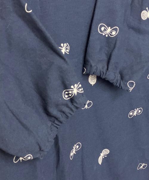 mina perhonen（ミナ ペルホネン）mina perhonen (ミナ ペルホネン) 長袖ワンピース ネイビー サイズ:FREEの古着・服飾アイテム