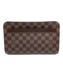 LOUIS VUITTON（ルイ ヴィトン）の古着「ダミエ　サンルイ　クラッチバッグ」｜ブラウン